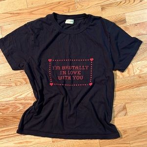 Saint Laurent Paris I’m brutally in love with your T-shirt. Size small